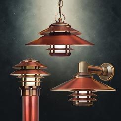 The Encore product family from Auroralight, featuring wall sconces, pendants, and bollards