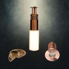 A diverse selection of downlighting from Auroralight with elegant shades and mounting options
